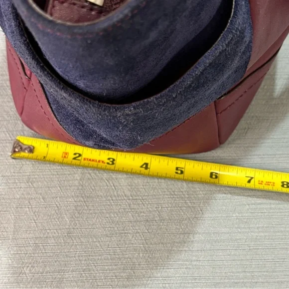 Coach Park Quilted Color Block Carrie tote handbag Pink Navy Burgundy leather - Picture 15 of 16